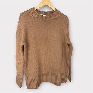 VINCE Rich Tan Knit Sweater